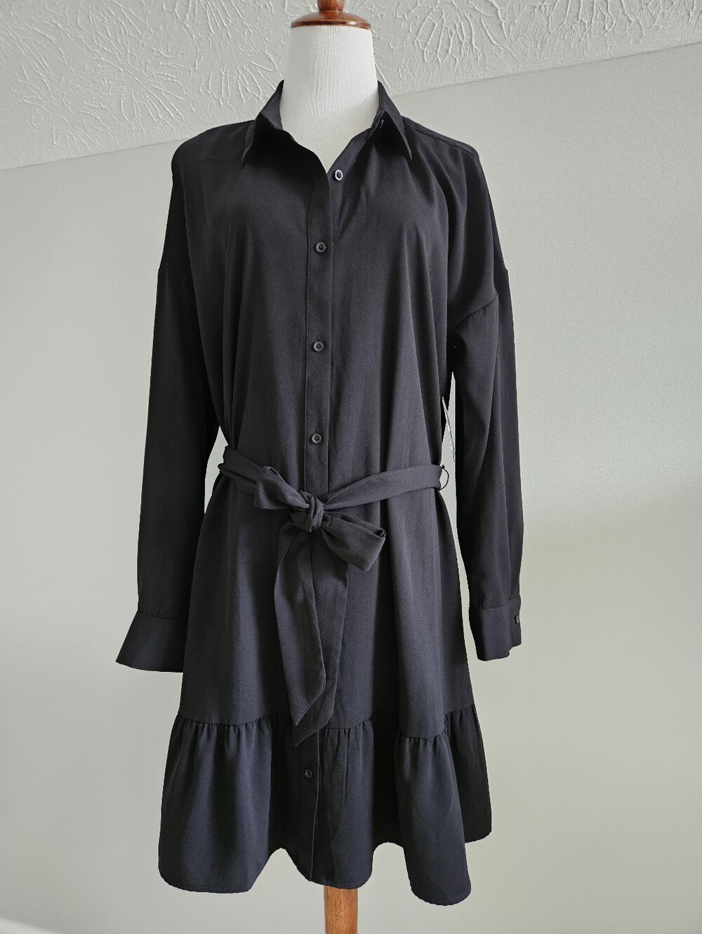 Nine West | Dolman Sleeve Ruffle Hem Dress